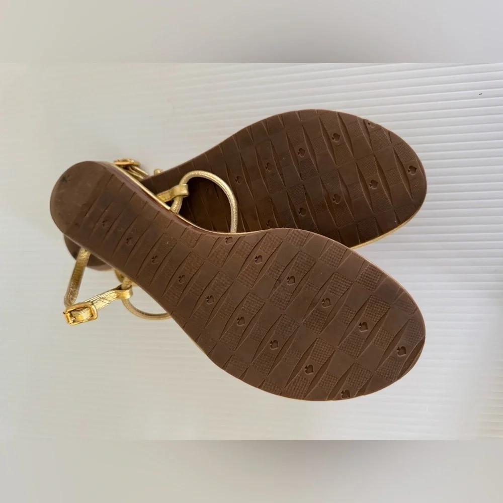 Kate Spade New York Gold Women's Sandals flip flops  10M